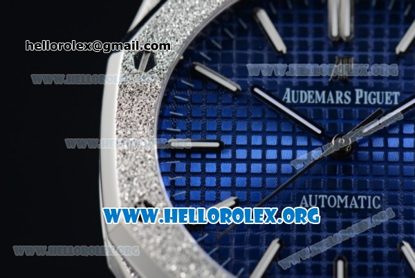 Audemars Piguet Royal Oak 41MM Asia Automatic Steel Case with Blue Dial and Steel Bracelet (EF) - Click Image to Close